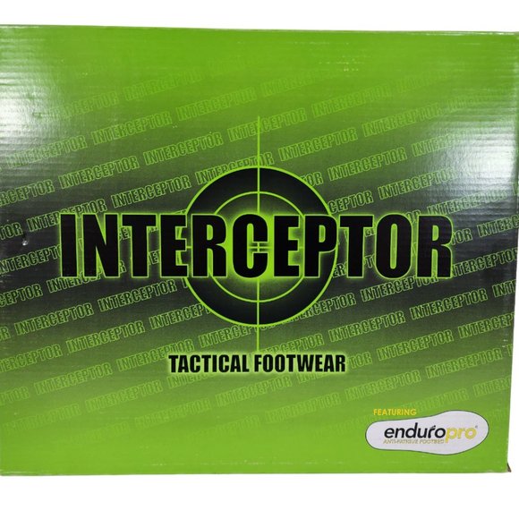 Men's Interceptor Wyatt Black Tactical Boot 6" Soft Toe EnduroPro Anti-Fatigue - Picture 2 of 10